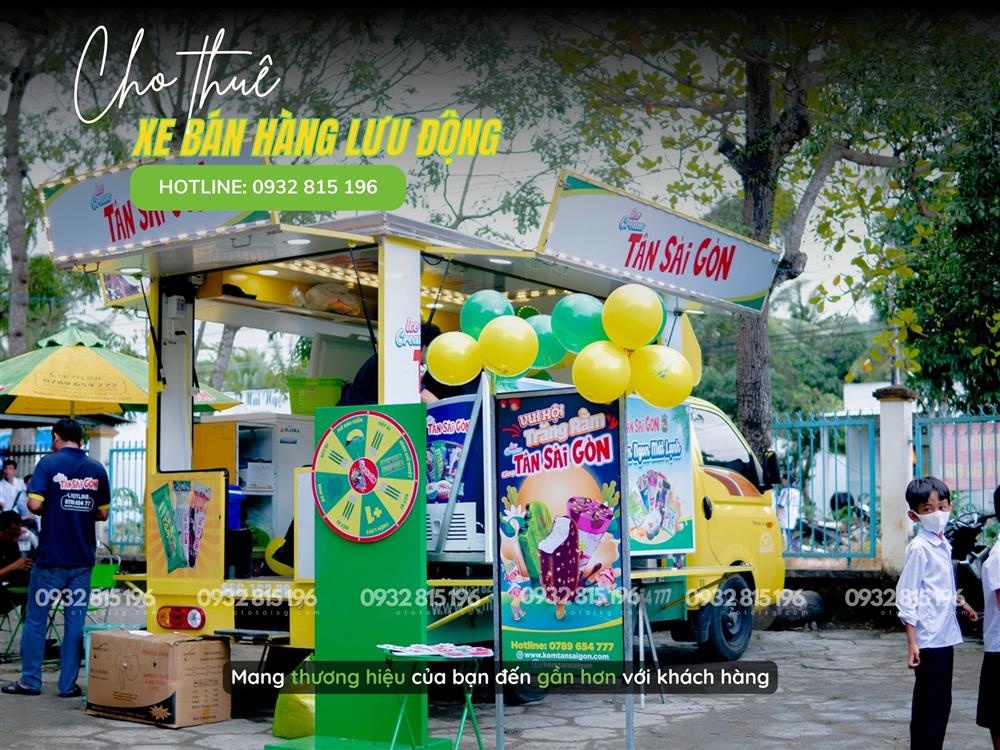 Mẫu xe tải bán hàng lưu động kinh doanh mô hình ẩm thực đường phố cho thuê